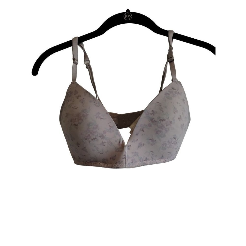 Jessica Simpson light purple floral lightly padded‎ bra